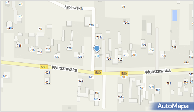 Wojcieszyn, Warszawska, 718, mapa Wojcieszyn