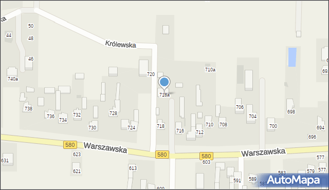 Wojcieszyn, Warszawska, 718a, mapa Wojcieszyn