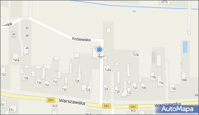 Wojcieszyn, Warszawska, 720, mapa Wojcieszyn