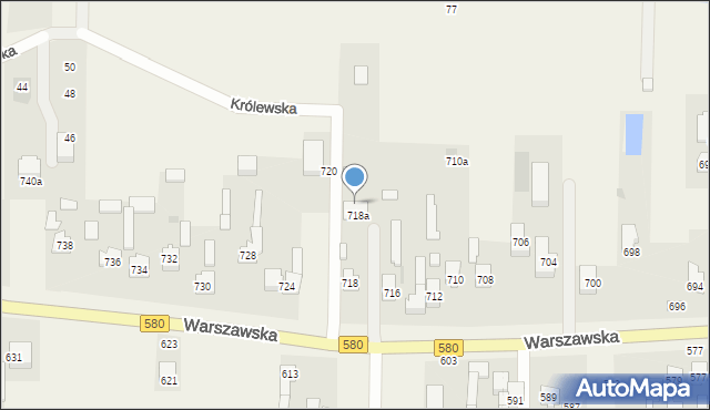 Wojcieszyn, Warszawska, 720A, mapa Wojcieszyn