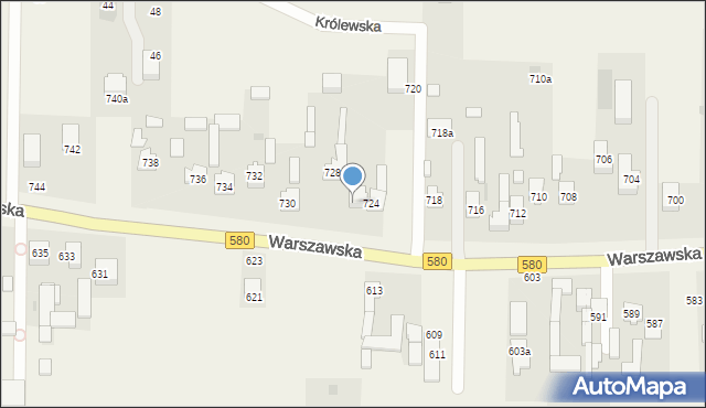 Wojcieszyn, Warszawska, 726, mapa Wojcieszyn