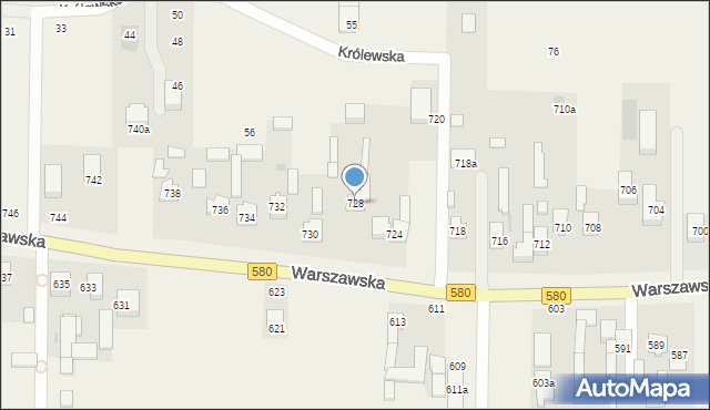 Wojcieszyn, Warszawska, 728, mapa Wojcieszyn