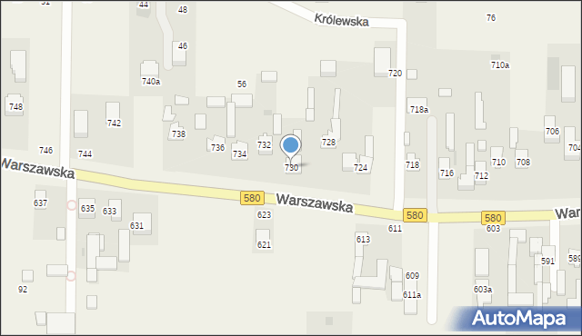 Wojcieszyn, Warszawska, 730, mapa Wojcieszyn