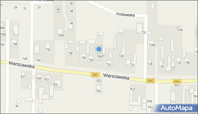 Wojcieszyn, Warszawska, 732, mapa Wojcieszyn