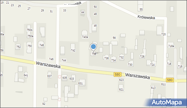 Wojcieszyn, Warszawska, 738, mapa Wojcieszyn