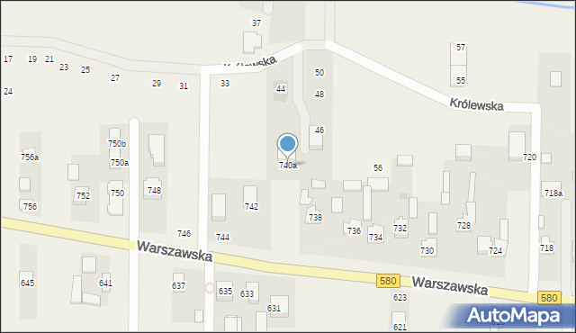 Wojcieszyn, Warszawska, 740a, mapa Wojcieszyn