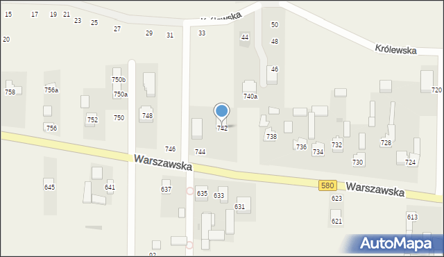 Wojcieszyn, Warszawska, 742, mapa Wojcieszyn