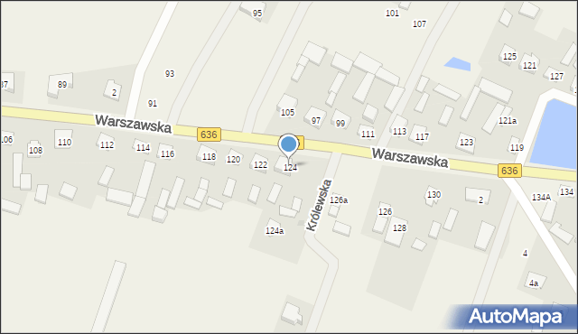 Wola Rasztowska, Warszawska, 124, mapa Wola Rasztowska