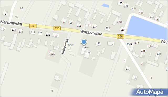 Wola Rasztowska, Warszawska, 126, mapa Wola Rasztowska