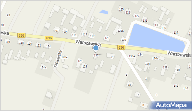 Wola Rasztowska, Warszawska, 130, mapa Wola Rasztowska