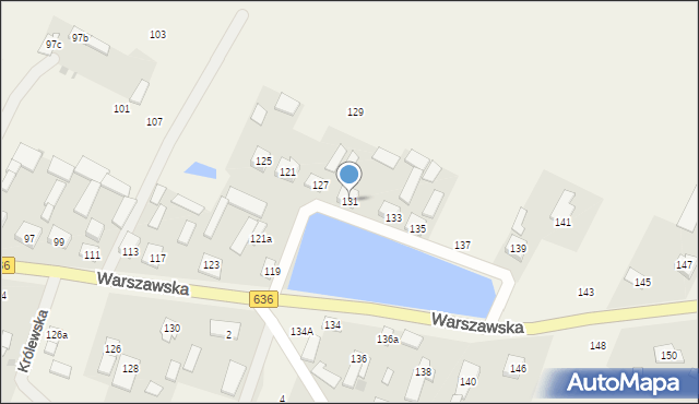 Wola Rasztowska, Warszawska, 131, mapa Wola Rasztowska