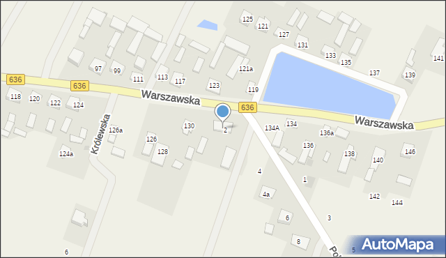 Wola Rasztowska, Warszawska, 132, mapa Wola Rasztowska