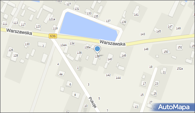 Wola Rasztowska, Warszawska, 138, mapa Wola Rasztowska