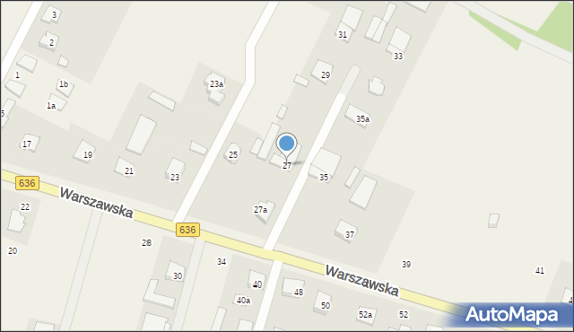 Wola Rasztowska, Warszawska, 27, mapa Wola Rasztowska