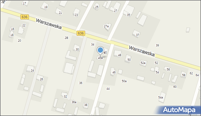 Wola Rasztowska, Warszawska, 40a, mapa Wola Rasztowska