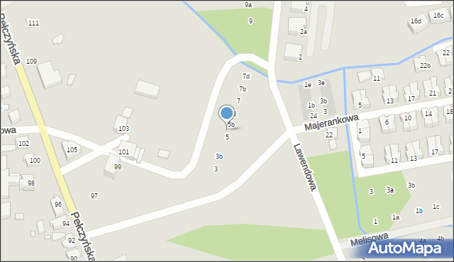 Wrocław, Waniliowa, 5a, mapa Wrocławia