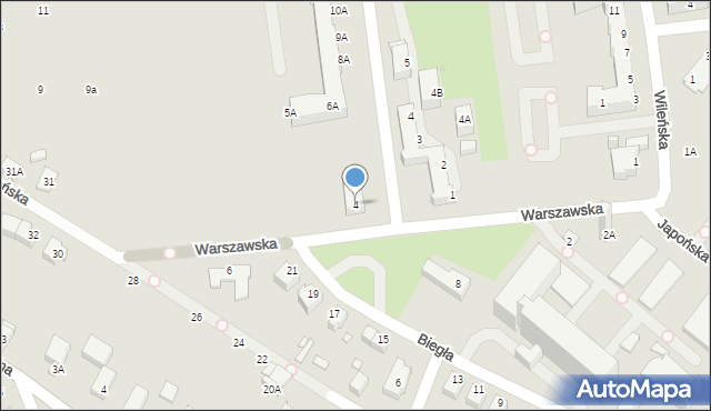 Wrocław, Warszawska, 4, mapa Wrocławia