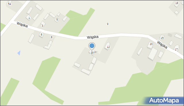 Wszebory, Wąska, 10, mapa Wszebory