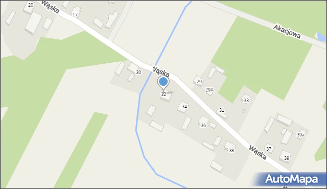 Wszebory, Wąska, 32, mapa Wszebory