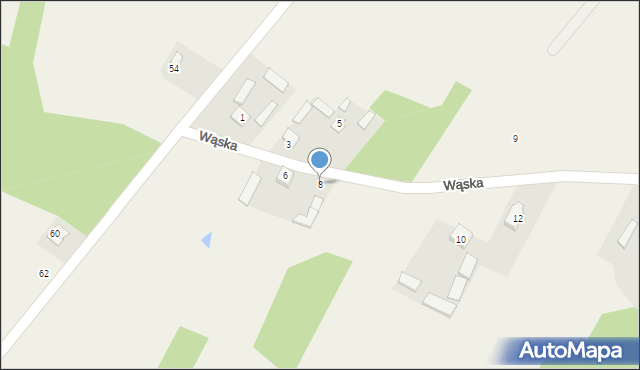 Wszebory, Wąska, 8, mapa Wszebory