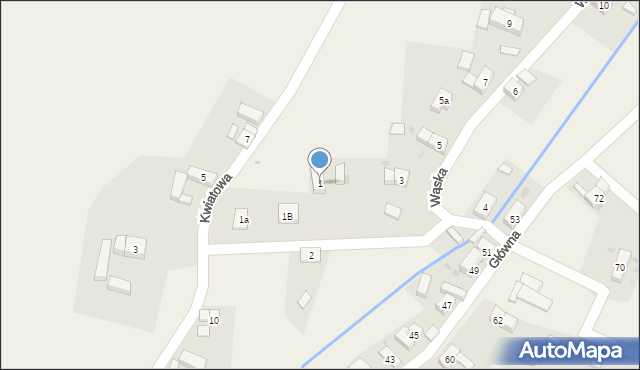 Wykroty, Wąska, 1, mapa Wykroty