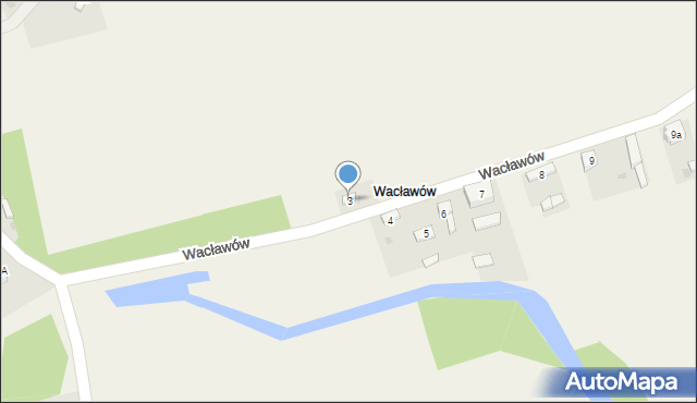 Wysokie, Wacławów, 3, mapa Wysokie