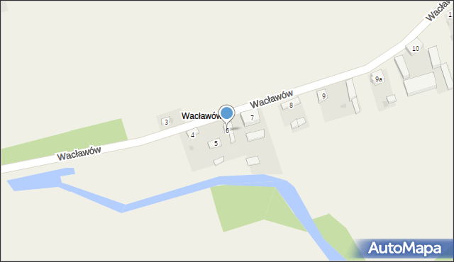 Wysokie, Wacławów, 6, mapa Wysokie