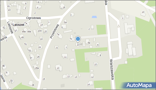 Wyszków, Warszawska, 4, mapa Wyszków