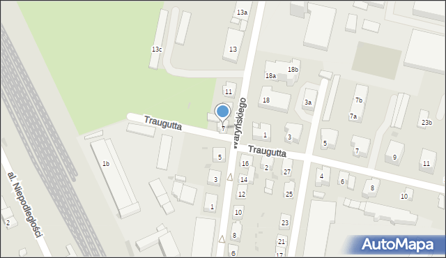 Ząbkowice Śląskie, Waryńskiego Ludwika, 7, mapa Ząbkowice Śląskie