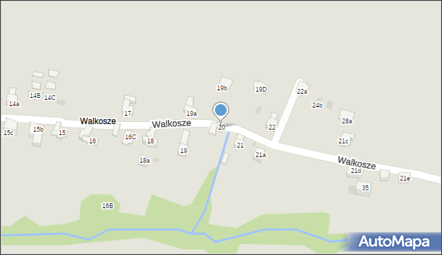 Zakopane, Walkosze, 20, mapa Zakopanego