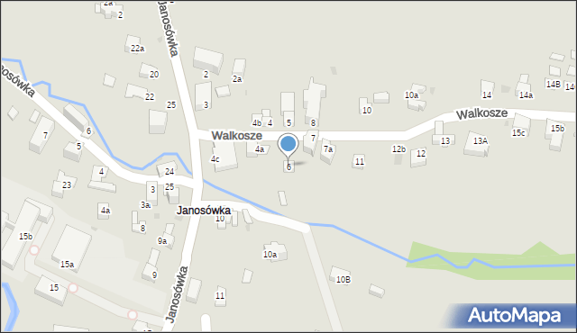 Zakopane, Walkosze, 6, mapa Zakopanego