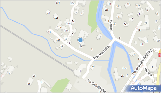 Zakopane, Walowa Góra, 3a, mapa Zakopanego