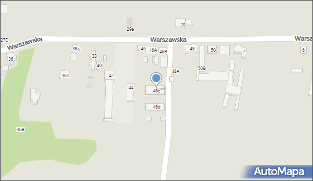 Zakroczym, Warszawska, 46c, mapa Zakroczym