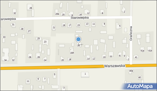 Zalesie, Warszawska, 16, mapa Zalesie