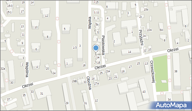 Zamość, Wąska, 2/3, mapa Zamościa