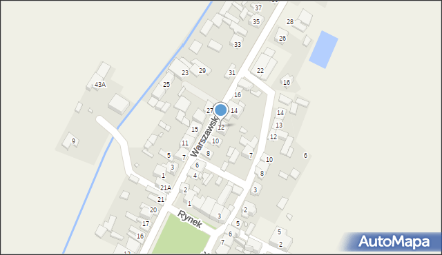 Żarnowiec, Warszawska, 12, mapa Żarnowiec