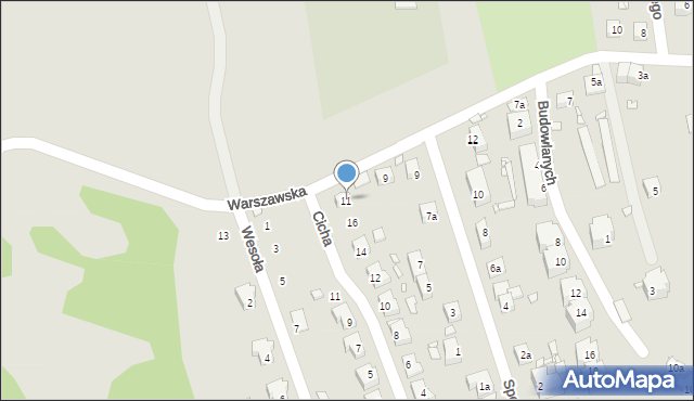 Zawidów, Warszawska, 11, mapa Zawidów