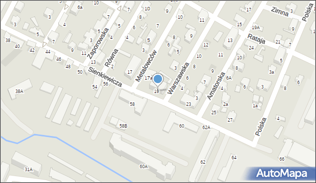 Zawiercie, Warszawska, 1, mapa Zawiercie