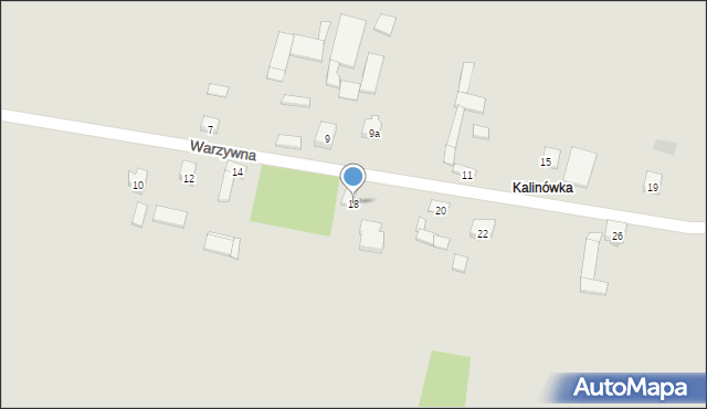 Zawiercie, Warzywna, 18, mapa Zawiercie