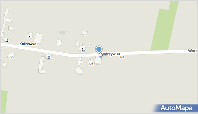 Zawiercie, Warzywna, 32B, mapa Zawiercie