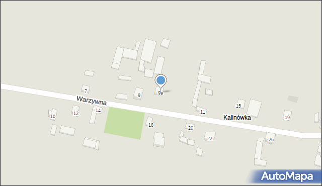 Zawiercie, Warzywna, 9a, mapa Zawiercie