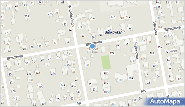 Zielonka, Waryńskiego Ludwika, 31a, mapa Zielonka