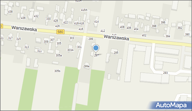 Zielonki-Wieś, Warszawska, 297, mapa Zielonki-Wieś