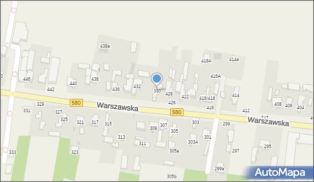 Zielonki-Wieś, Warszawska, 330, mapa Zielonki-Wieś