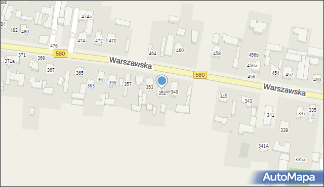 Zielonki-Wieś, Warszawska, 351, mapa Zielonki-Wieś