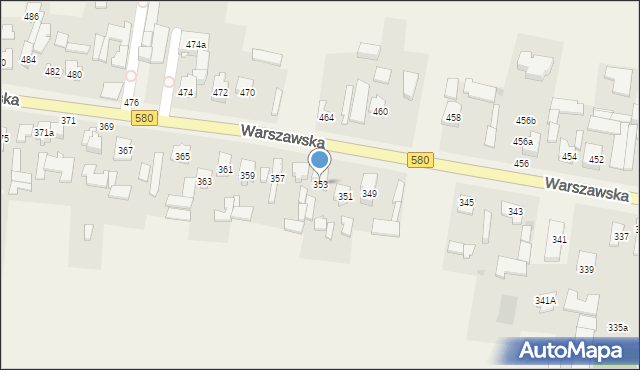 Zielonki-Wieś, Warszawska, 353, mapa Zielonki-Wieś