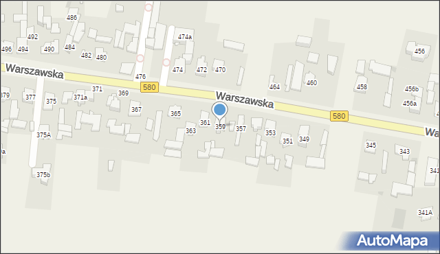 Zielonki-Wieś, Warszawska, 359, mapa Zielonki-Wieś