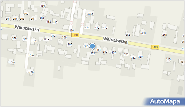 Zielonki-Wieś, Warszawska, 363, mapa Zielonki-Wieś