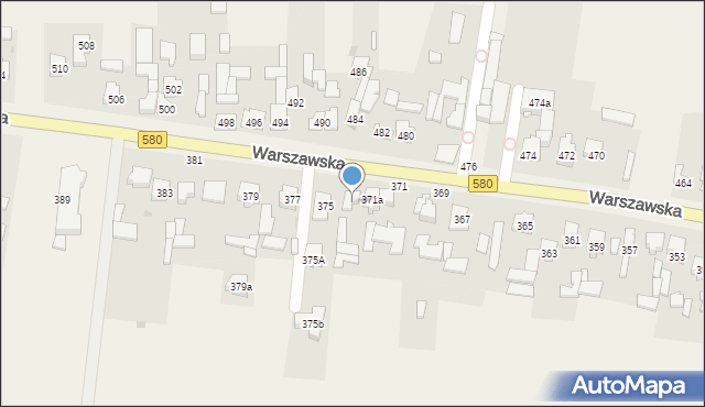 Zielonki-Wieś, Warszawska, 373, mapa Zielonki-Wieś