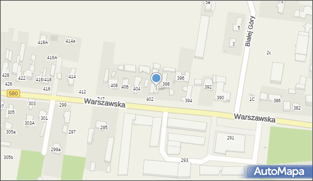 Zielonki-Wieś, Warszawska, 400, mapa Zielonki-Wieś